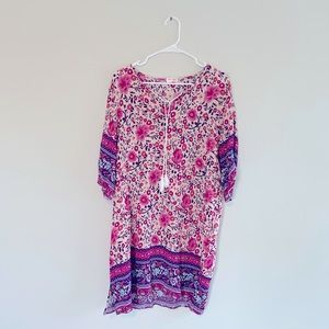 FLORAL SUMMER DRESS.